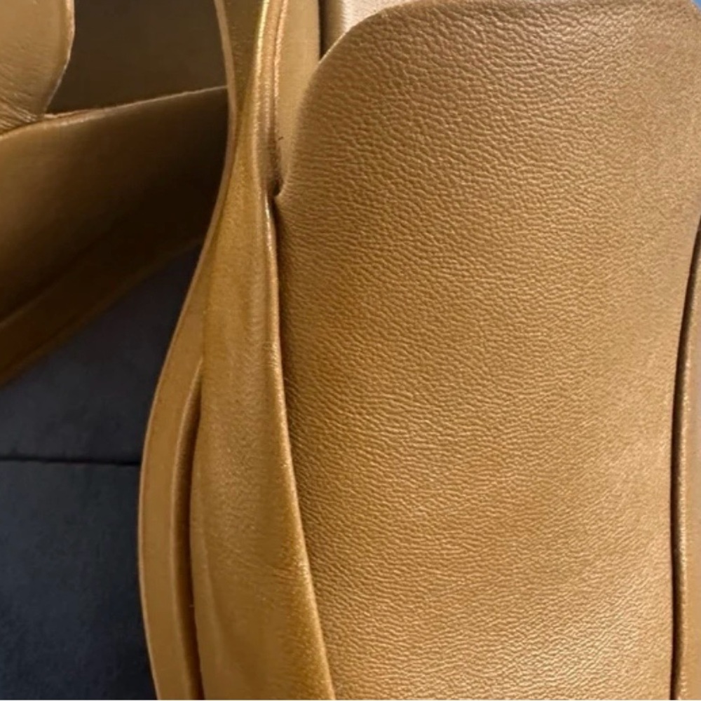 Vince Tan Leather Loafers